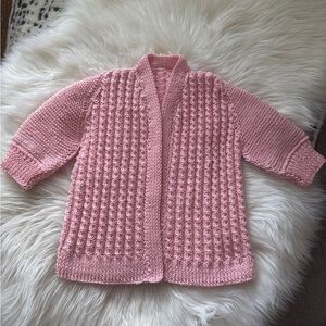 Pink Kids Hand-made Sweater